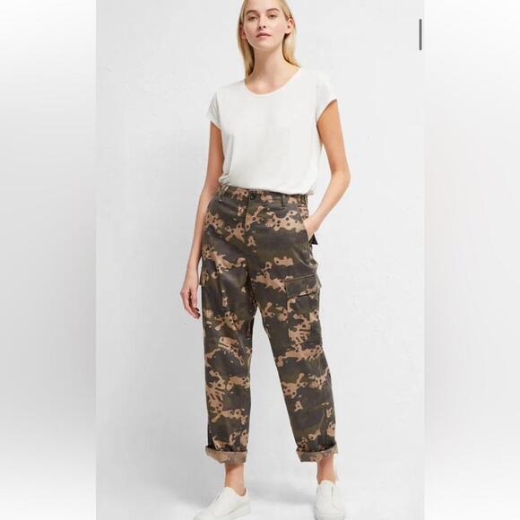 French Connection Pants - FRENCH CONNECTION Carri Camo Cargo Trousers